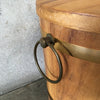 Vintage Monkey Pod Ice Bucket With Brass Handles Product Image