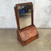 Antique Mahogany Vanity Mirror (Comes With Key)
