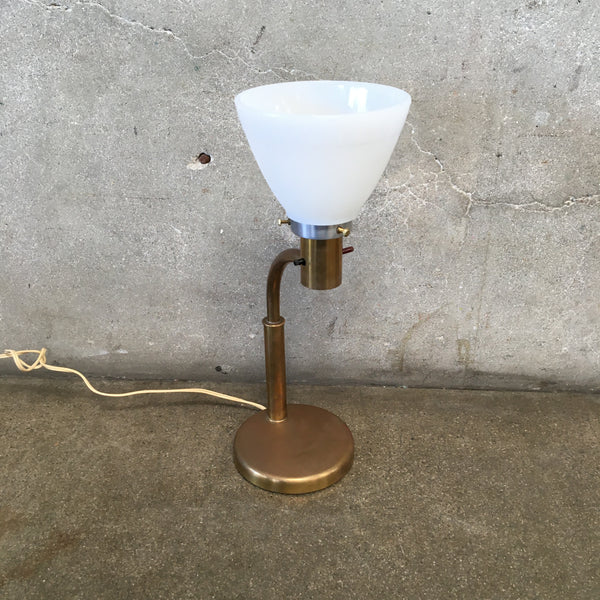 Rare Walter Von Nessen Brass Lamp