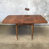Mid Century Dining Table With Fold Down Leaves