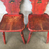 Set of Four Red Wine Cellar Monterey Furniture Chairs