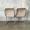 Pair of Mid Century Daystrom Chrome Cantilever Chairs