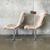 Pair of Mid Century Daystrom Chrome Cantilever Chairs