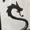 Monterey Style Forged Iron Dragon Lamp