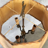 Mason MFG Early Monterey Furniture Iron Brass Wood Floor Lamp