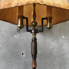 Mason MFG Early Monterey Furniture Iron Brass Wood Floor Lamp