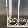 Vintage Wrought Iron Scroll Console With Grey Slate Top