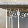 Vintage Wrought Iron Scroll Console With Grey Slate Top