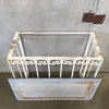 Vintage Wrought Iron Scroll Console With Grey Slate Top