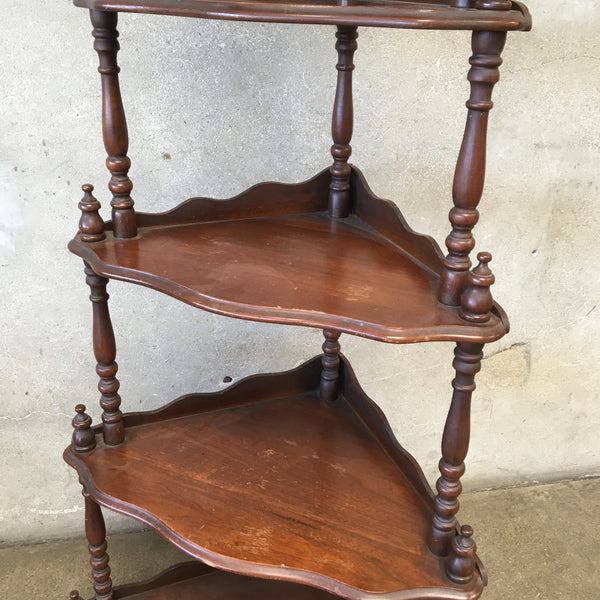 Vintage Corner Curio Shelf
