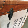Leather Trim Burlap Decorative Trunk / Storage Box #2