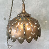 Funky Gold And Silver Hanging Lamp