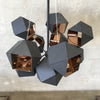 Welles Central Chandelier by Gabriel Scott Blackened Steel & Copper