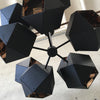 Welles Central Chandelier by Gabriel Scott Blackened Steel & Copper