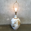 1970's Hand Thrown Ceramic Pottery Lamp By Wishon Harrel