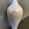 1960's Gold Fleck Ceramic and Wood Lamp