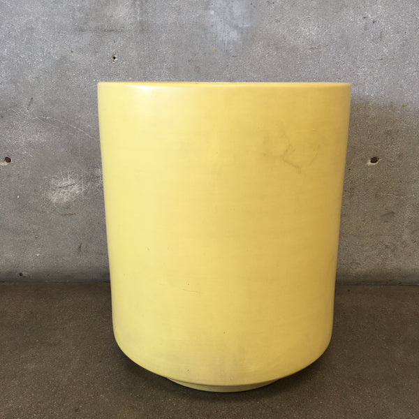 Mid Century Modern 1970's Yellow Garden Pot By Gainey