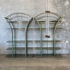 Pair of 80's Art Deco Style Open Shelving Etageres