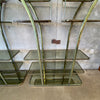Pair of 80's Art Deco Style Open Shelving Etageres