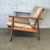 Danish Modern Arm Chair With Original Upholstery & Covers