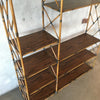 Vintage Metal Bamboo Etagere Shelf