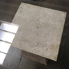 Post Modern Hour Glass Travertine Dining Table