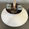 Pair Of Vintage Mid Century Industrial Modern Globe Lamps