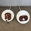 Pair Of Vintage Mid Century Industrial Modern Globe Lamps