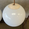 Pair Of Vintage Mid Century Industrial Modern Globe Lamps