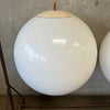 Pair Of Vintage Mid Century Industrial Modern Globe Lamps