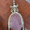 Antique Brass/Mirror Candleholder Sconces (Pair)