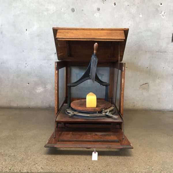 Victorian Cheese Cabinet/Slicer By Computing Scale Co. Dayton, Ohio