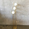 Mid Century Modern Triple Globe Gold Floor Lamp