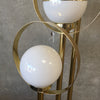 Mid Century Modern Triple Globe Gold Floor Lamp