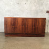 Danish Rosewood Credenza & Hutch By Poul Hundevad