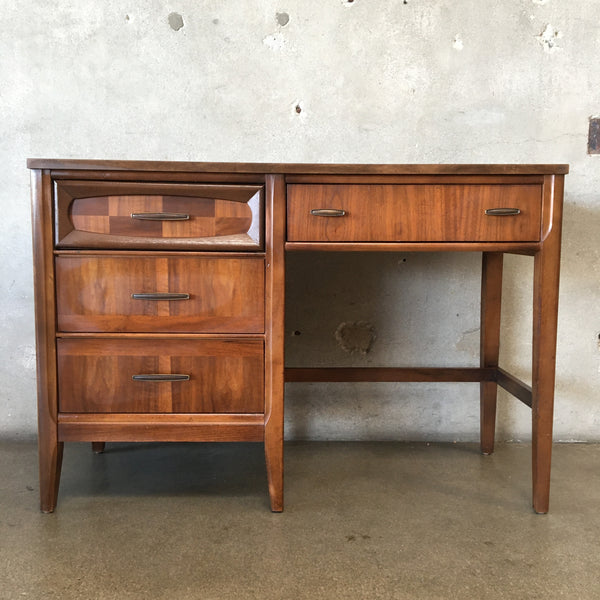 Mid Century Modern 1960's Solid Wood Desk with Formica Top