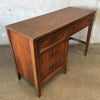Mid Century Modern 1960's Solid Wood Desk with Formica Top
