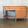Mid Century Modern 1960's Solid Wood Desk with Formica Top