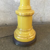 Mid Century Modern Tall Yellow Table Lamp