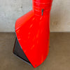 Vintage Mid Century Modern Red Majestic Firehood Fireplace