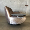 Vintage Inspired Silver Moon Love Seat With Side Tables