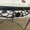 Vintage Wrought Iron Woodard Patio Set With Original Upholstered Seats