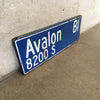 Vintage Avalon Street Sign