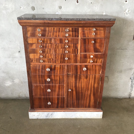 Vintage 1920's Wood Dental Cabinet