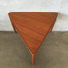 Danish Triangle End Table by Dux