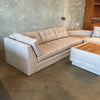 1980's Vintage Fully Restored Sectional with Matching Corner Table & Coffee Table