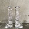 Pair of Crystal Harp Bookends