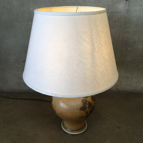 Pottery Lamp With Shade