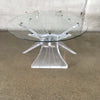 Lucite & Glass Coffee Table