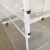 Vintage 1970's Lucite 3-Tier Rolling Waterfall Bar Cart by AKKO